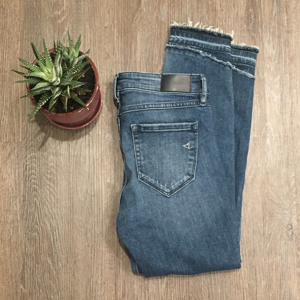 HIDDEN DENIM | Raw hem skinny jeans - Picture 3 of 6